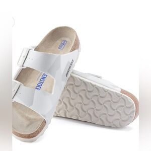 Birkenstock Womens Arizona BS Desert Ceo Camp Snow White Sandal / Size 10